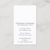 Aangepaste fotocollage met vierkante foto's visitekaartje (Achterkant)