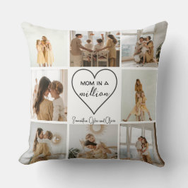 Aangepaste fotocollage | Moeder in een miljoen - Kussen