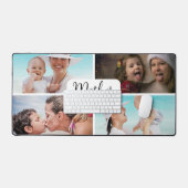 Aangepaste fotocollage Moeder van het Jaar Moederd Bureaumat (Keyboard & Muis)