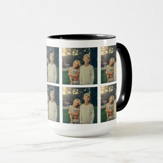 Aangepaste Fotocollage Mok, Fotocollage Gift, Coll Mok (Voorkant rechts)