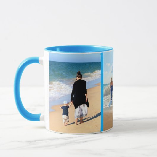 Aangepaste fotocollage Mok met uw foto's ontwerp (Links)