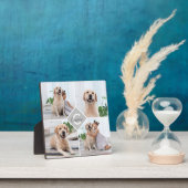 Aangepaste fotocollage monogram naam hond fotoplaat (Insitu)