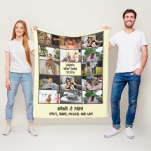 Aangepaste Fotocollage Nieuwjaarsgeschenk