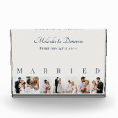 Aangepaste fotocollage off wit 7 Afbeelding bruilo Fotoblokken (Voorkant)
