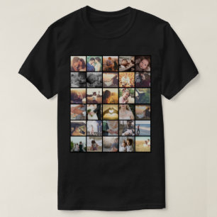 Aangepaste fotocollage op instagram t-shirt