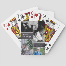 Aangepaste fotocollage opa pokerkaarten