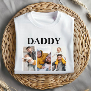 Aangepaste Fotocollage Papa – Gepersonaliseerd Cad T-shirt