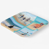 Aangepaste fotocollage papieren Borden met uw foto Bordje (Gebogen)