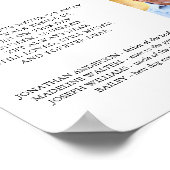 Aangepaste fotocollage Persoonlijke huwelijksherde Poster (Hoek)