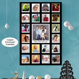 Aangepaste fotocollage Retro Instant Prints & noti