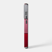 Aangepaste fotocollage rood roze iPhone hoesje (Linkerkant)