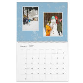 Aangepaste fotocollage Roos Lijnkunst 2026 Kalender (Jan 2027)