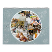Aangepaste fotocollage Roos Lijnkunst 2026 Kalender (Hoes)