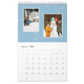 Aangepaste fotocollage Rose Line Art 2026 Kalender (Jan 2027)
