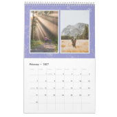 Aangepaste fotocollage Rose Line Art 2026 Kalender (Feb 2027)