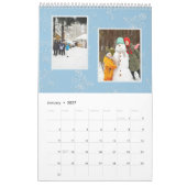 Aangepaste fotocollage Rose Line Art 2026 Kalender (Jan 2027)