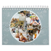 Aangepaste fotocollage Rose Line Art 2026 Kalender (Hoes)
