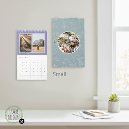 Aangepaste fotocollage Rose Line Art 2026 Kalender