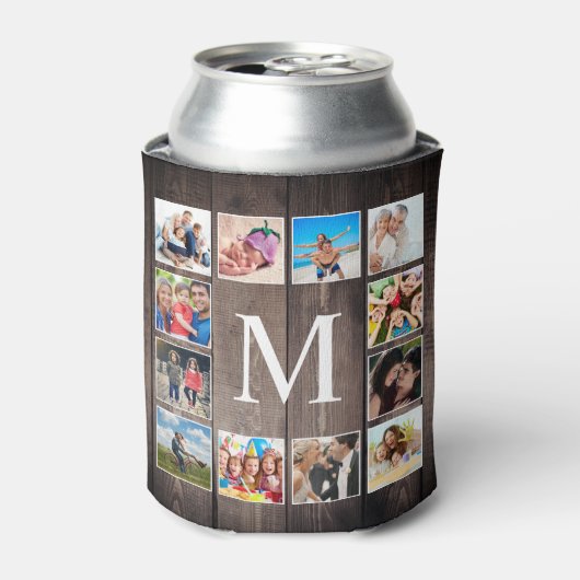 Aangepaste fotocollage Rustic Farmhouse Blikjeskoeler (Blikje Voorkant)