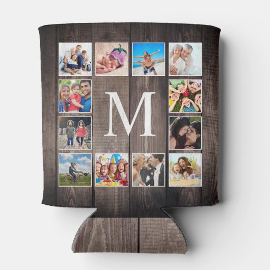 Aangepaste fotocollage Rustic Farmhouse Blikjeskoeler (Achterkant)