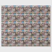 Aangepaste fotocollage Rustic Farmhouse Cadeaupapier (Vlak)