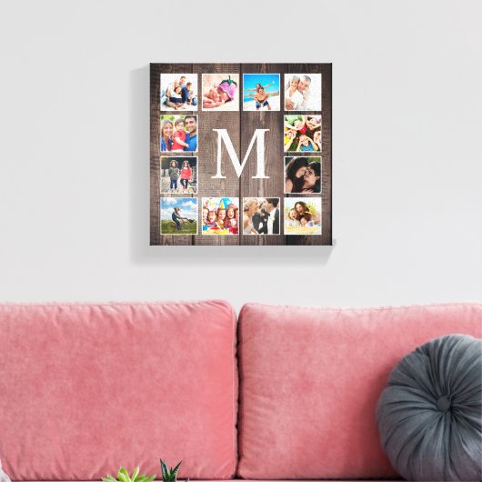 Aangepaste fotocollage Rustic Farmhouse Canvas Afdruk (Insitu (Woonkamer))