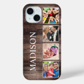 Aangepaste fotocollage Rustic Farmhouse Case-Mate iPhone Case (Achterkant)