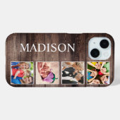 Aangepaste fotocollage Rustic Farmhouse Case-Mate iPhone Case (Achterkant (horizontaal))