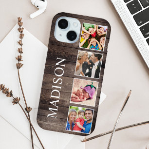 Aangepaste fotocollage Rustic Farmhouse iPhone 15 Case
