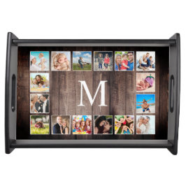 Aangepaste fotocollage Rustic Farmhouse Dienblad