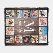 Aangepaste fotocollage Rustic Farmhouse Fleece Deken (Voorkant (Horizontaal))