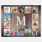 Aangepaste fotocollage Rustic Farmhouse Fleece Deken (Voorkant (Horizontaal))