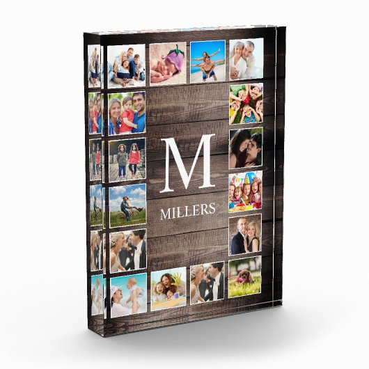 Aangepaste fotocollage Rustic Farmhouse Fotoblokken (Links)