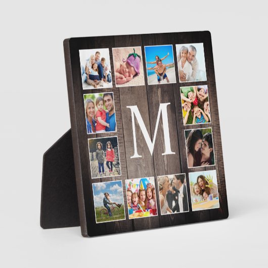 Aangepaste fotocollage Rustic Farmhouse Fotoplaat (Voorkant)