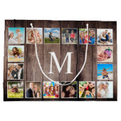 Aangepaste fotocollage Rustic Farmhouse Groot Cadeauzakje (Achterkant)