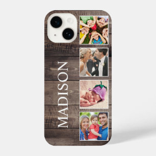 Aangepaste fotocollage Rustic Farmhouse iPhone 14 Hoesje