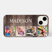 Aangepaste fotocollage Rustic Farmhouse iPhone Hoesje (Achterkant horizontaal)