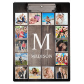 Aangepaste fotocollage Rustic Farmhouse Klembord (Voorkant)