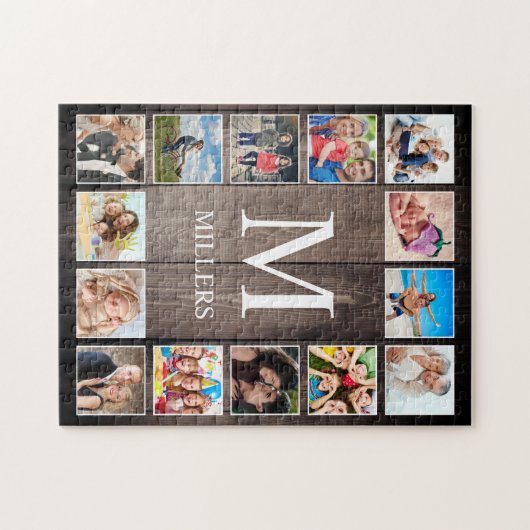 Aangepaste fotocollage Rustic Farmhouse Legpuzzel (Horizontaal)