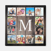 Aangepaste fotocollage Rustic Farmhouse Magneet (Voorkant)