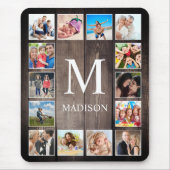 Aangepaste fotocollage Rustic Farmhouse Muismat (Voorkant)