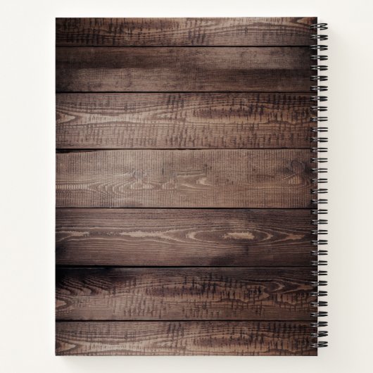 Aangepaste fotocollage Rustic Farmhouse Notitieboek (Achterkant)