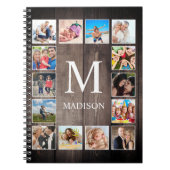 Aangepaste fotocollage Rustic Farmhouse Notitieboek (Voorkant)