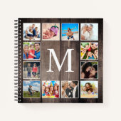 Aangepaste fotocollage Rustic Farmhouse Notitieboek (Voorkant)