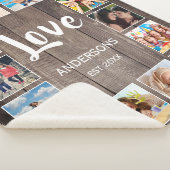 Aangepaste fotocollage Rustic Farmhouse Sherpa Deken (3/4)