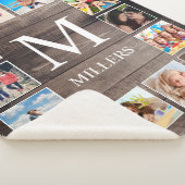 Aangepaste fotocollage Rustic Farmhouse Sherpa Deken (3/4)