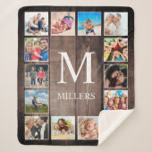 Aangepaste fotocollage Rustic Farmhouse Sherpa Deken (Voorkant)