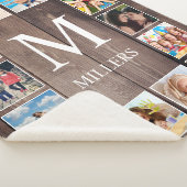 Aangepaste fotocollage Rustic Farmhouse Sherpa Deken (3/4)