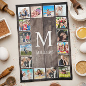 Aangepaste fotocollage Rustic Farmhouse Theedoek