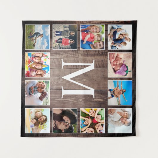 Aangepaste fotocollage Rustic Farmhouse Wandkleed (Voorkant (horizontaal))